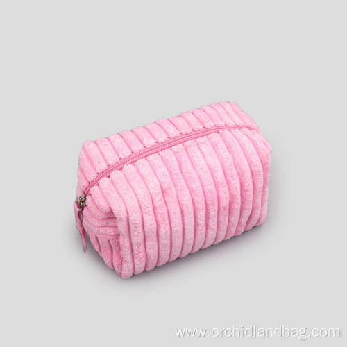 Plush Pink Cosmetic Bag